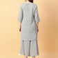 Joban Fashion Grey Cotton Khatha & Hand Work Co-ord Set - Swadesiicart