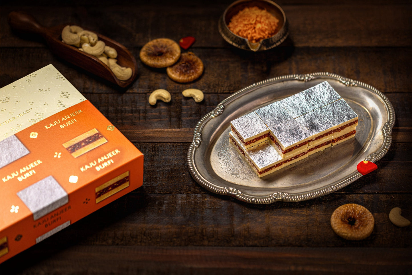 Almond House Kaju Anjeer Burfi (MAP) - Swadesiicart