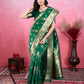 Vedant Vastram Banarasi Silk Fashion Saree - Green | Swadesiicart