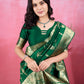 Vedant Vastram Banarasi Silk Fashion Saree - Green | Swadesiicart