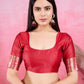 Vedant Vastram Banarasi Silk Fashion Saree - Red | Swadesiicart