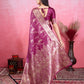 Vedant Vastram Banarasi Silk Fashion Saree - Wine | Swadesiicart