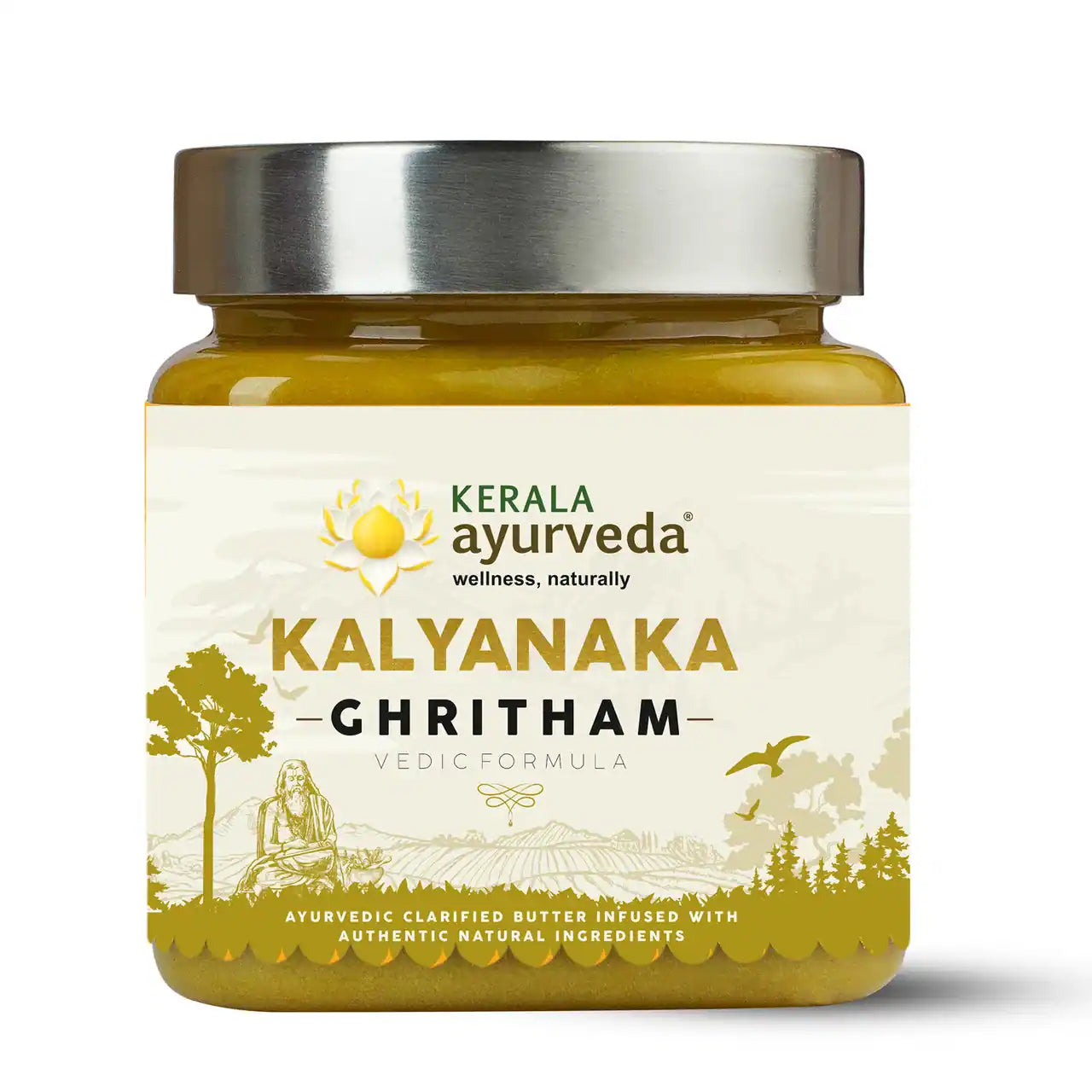 Kalyanaka Ghee (Ghritham) - Herb Infused Ghee for Mental and Emotional Support