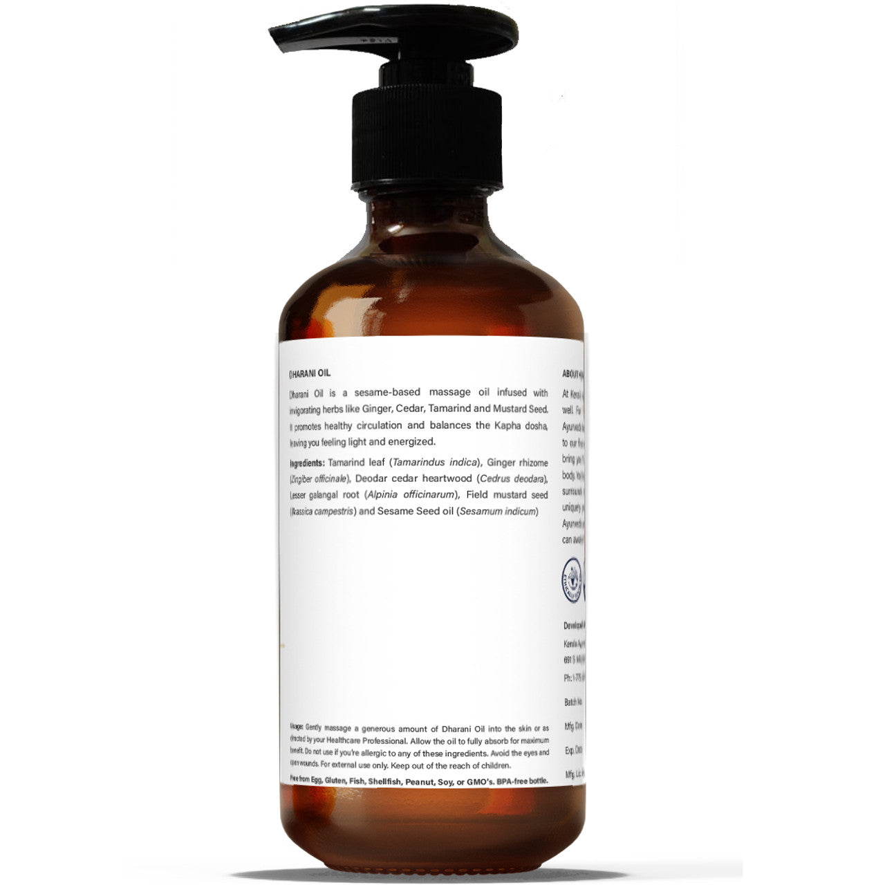 Kapha Massage Oil - Dharani