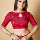 Vamsee Teal Organza Saree - Swadesiicart
