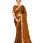 Vamika Mustard Designer Cadbury Chiffon Banarasi Lace Saree | Swadesiicart