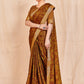 Vamika Mustard Designer Cadbury Chiffon Banarasi Lace Saree | Swadesiicart