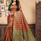 Vedant Vastram Litchi Silk Designer Banarasi Saree - Bottle Green | Swadesiicart