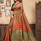 Vedant Vastram Litchi Silk Designer Banarasi Saree - Bottle Green | Swadesiicart