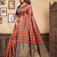 Vedant Vastram Litchi Silk Designer Banarasi Saree - Navy Blue | Swadesiicart
