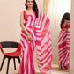 Pink Georgette Designer Printed Ready To Wear Saree - Ibiza | Swadesiicart