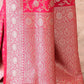 Joban Fashion Hot Pink Soft Pure Handloom Banarasi Silk Saree | Swadesiicart