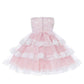 Asmaani Baby Girl's Pink Colour Satin A-Line Maxi Full Length Dress (AS-DRESS-22166)