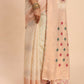 Shree Shyam Fashion Linen Cotton Off White Saree