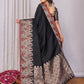 Joban Fashion Banarasi Black Jacquard Woven Soft Silk Saree | Swadesiicart