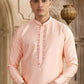 Raivat Ethnic Banarasi Art Silk Mirror Work Kurta Pajama In Pink Colour | Swadesiicart