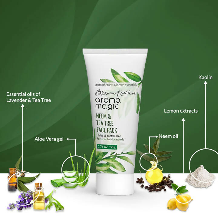 Blossom Kochhar Aroma Magic Neem & Tea Tree Face Pack - Swadesiicart