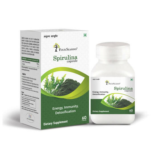 Four Seasons Spirulina Capsule - Swadesiicart