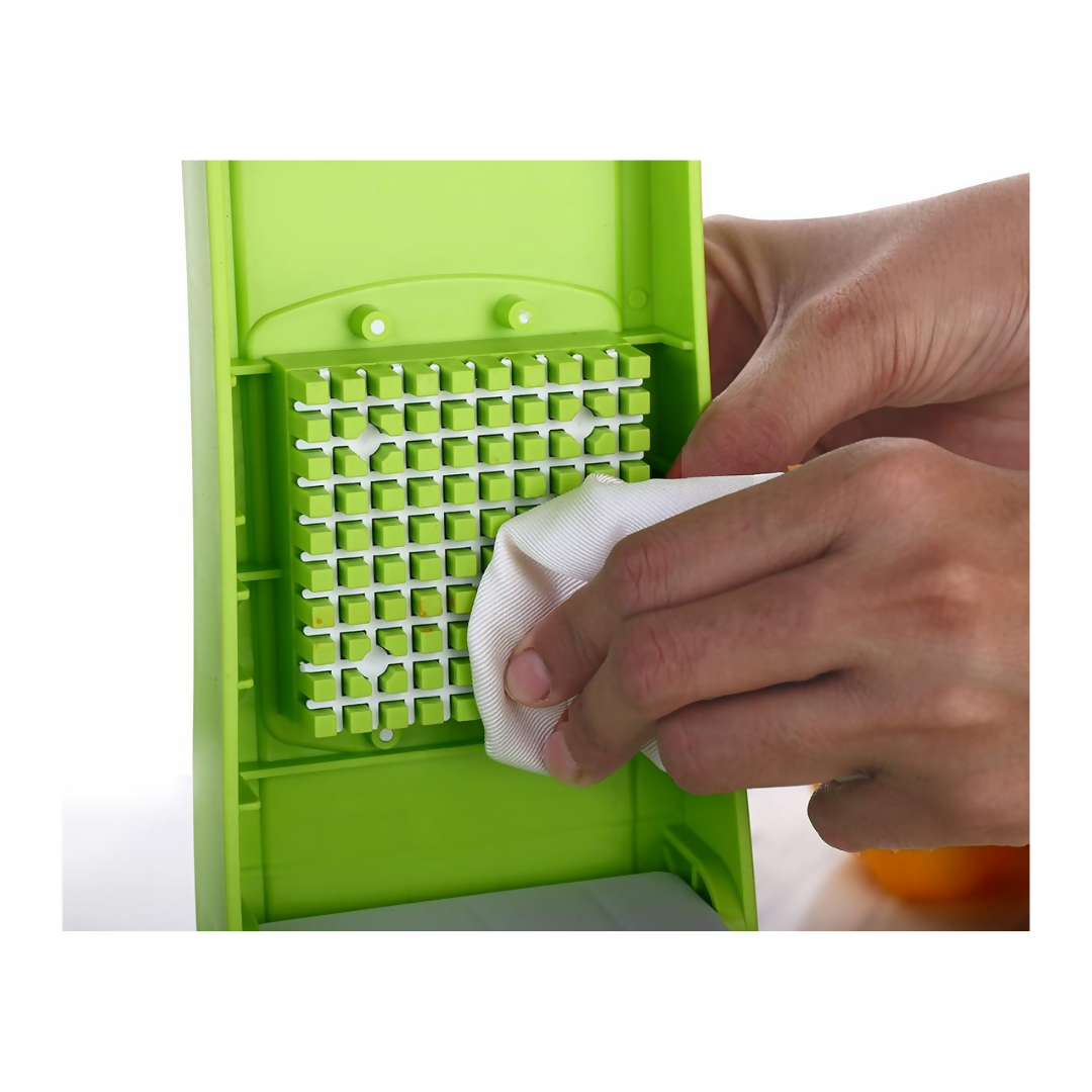 Signoraware 14 in 1 Multi-Purpose Vegetable and Fruit Chopper - Multicolour, Plastic Body - Swadesiicart