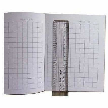 Square Box line Books with Pencils Pack of 6 (King - 96 Pages) - Swadesiicart