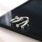 NVR Women's Stylish Latest Silver Plated Ring With Ad Stones | Swadesiicart