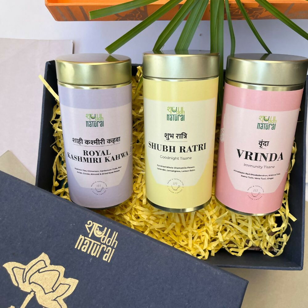 Shuddh Natural Festive Diwali Gift Hamper - Tea Tisane | Swadesiicart