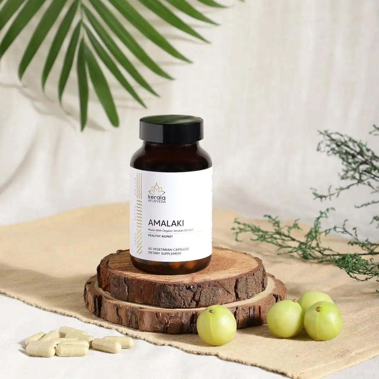 Amalaki - Boosts Immunity and Nourishes Skin with Natural Vitamin C (60 Veg Capsules)