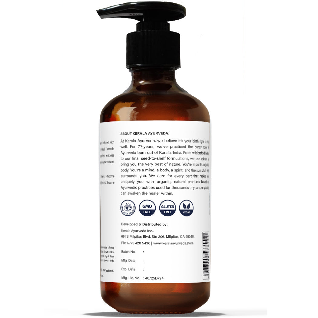 Mobility Body Oil - Jambeera Thailam 6.8 fl oz (200 ml)