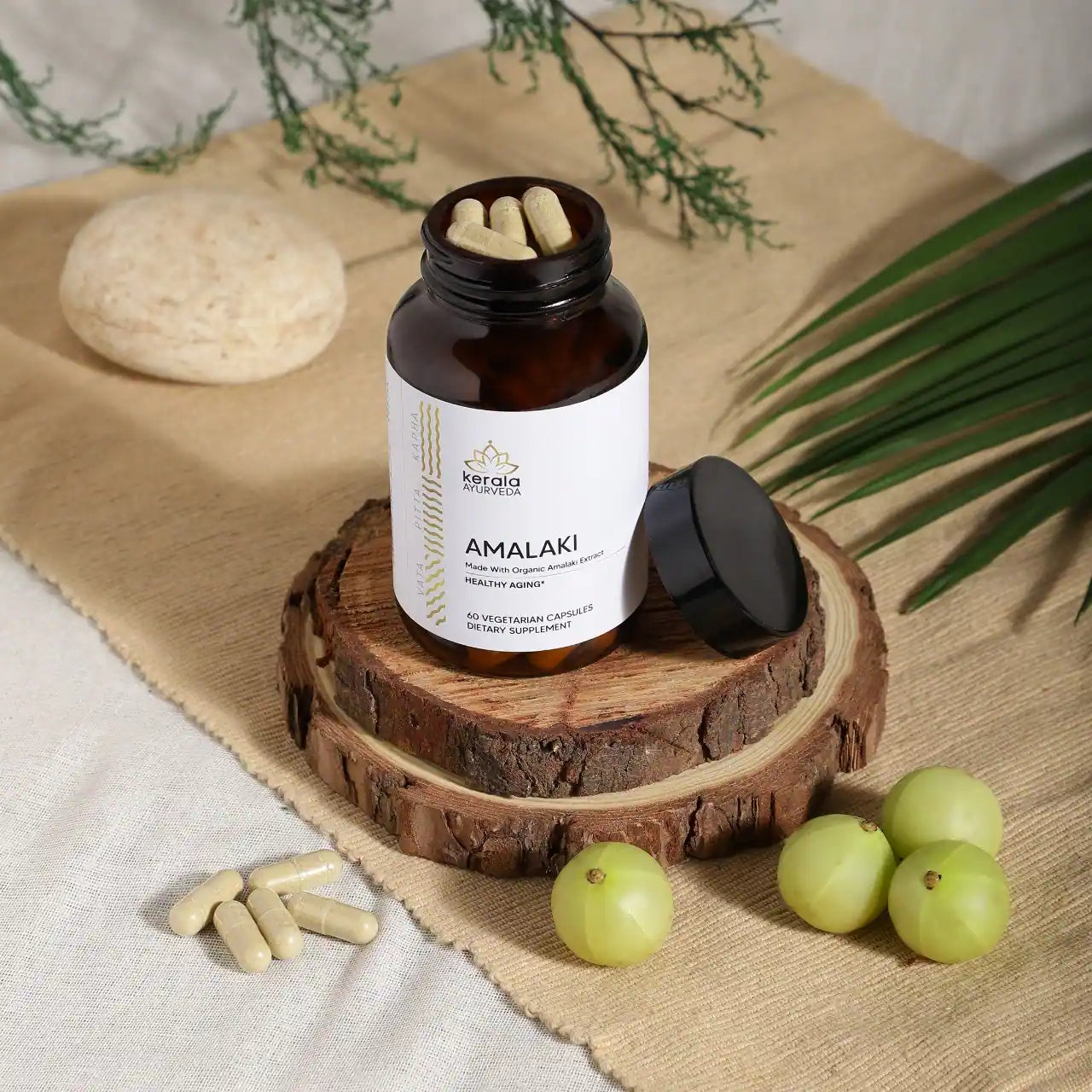 Amalaki - Boosts Immunity and Nourishes Skin with Natural Vitamin C (60 Veg Capsules)