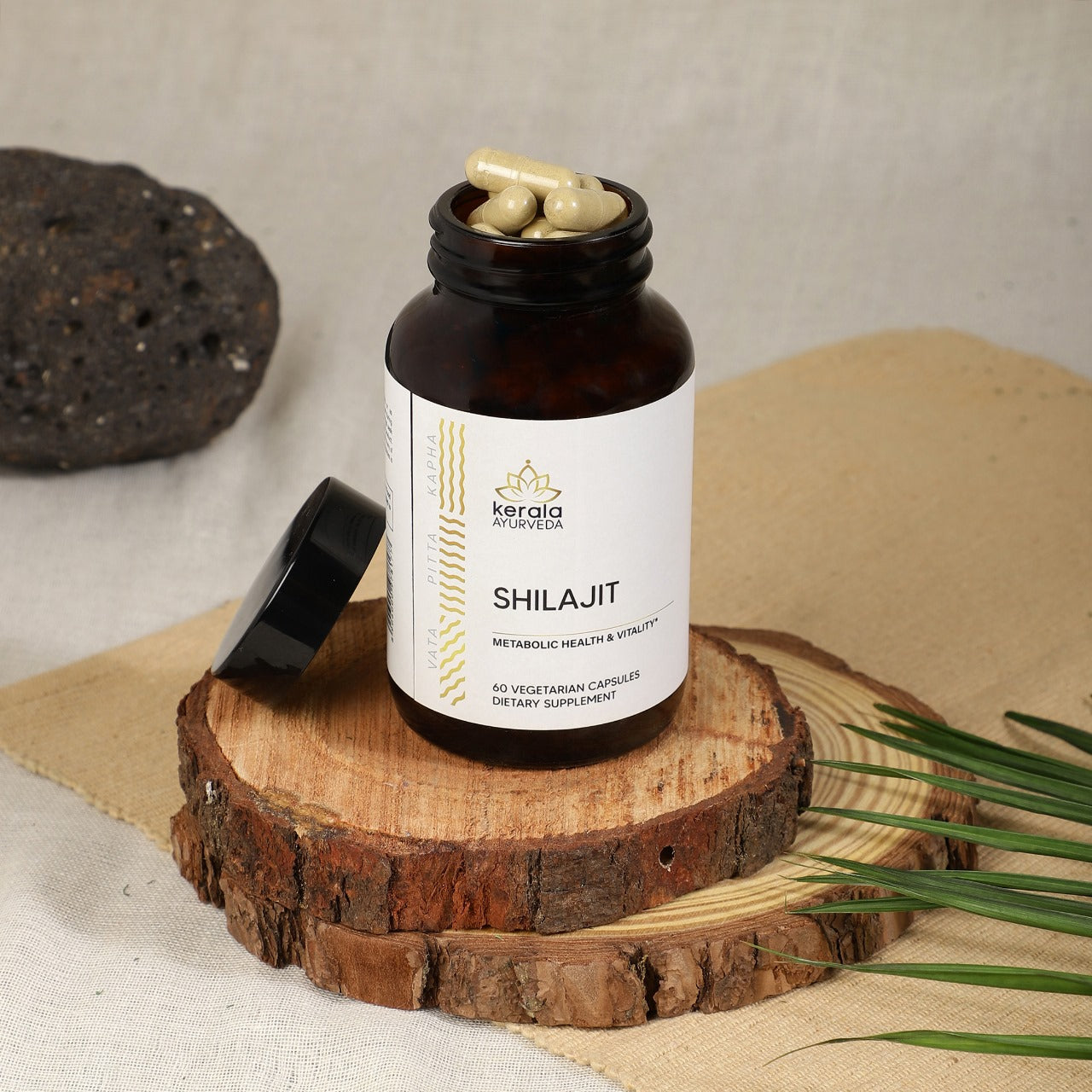 Shilajit - Natural Energy Enhancer for Strength and Stamina (60 Veg Capsules)