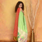 Very Much Indian Handloom Pure Cotton Paithani Dupatta - White | Swadesiicart