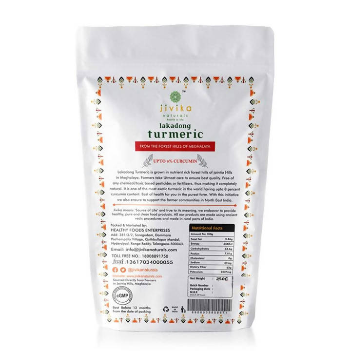 Jivika Naturals Lakadong Turmeric Powder - Swadesiicart