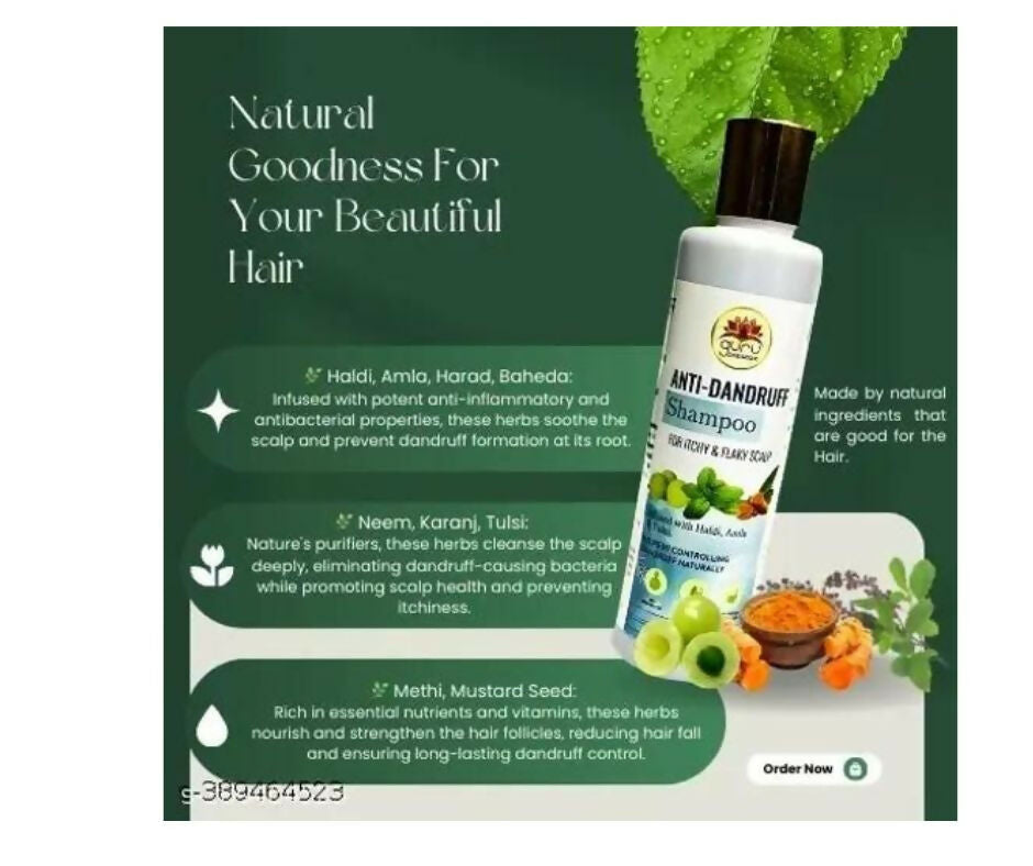 Guru Prasadam Anti Dandruff Shampoo - Swadesiicart