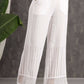 Juniper Women White Rayon Woven Design Flared Palazzo | Swadesiicart