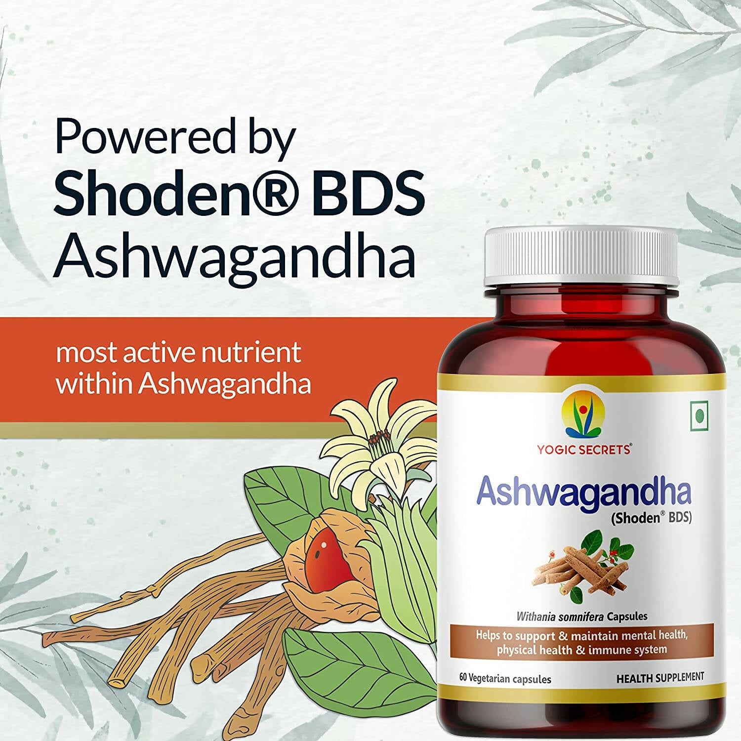 Yogic Secrets Ashwagandha Capsules | Swadesiicart