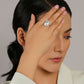 white stone ring (silver) - Ruby Raang | Swadesiicart