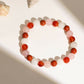 Red Carnelian, Amathyst Beads Bracelet - Ruby Raang | Swadesiicart