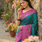 Shree Shyam Fashion Sky Blue Pochampally Silk Saree
