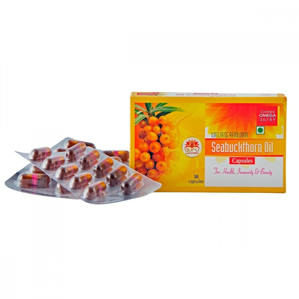 Guru Prasadam Seabuckthorn Oil Capsules - Swadesiicart