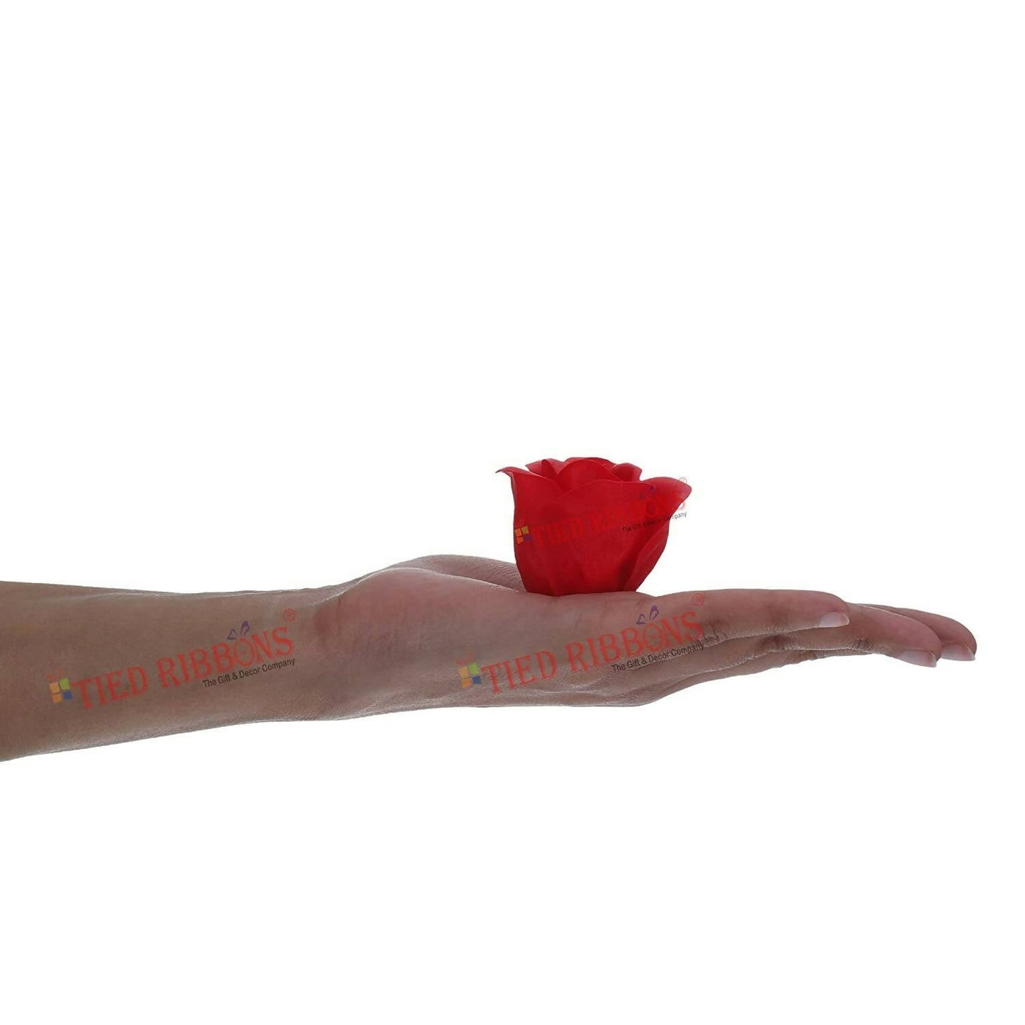 Tied Ribbons Rose Flower Artificial With Teddy - Valentines Day Gift Box | Swadesiicart
