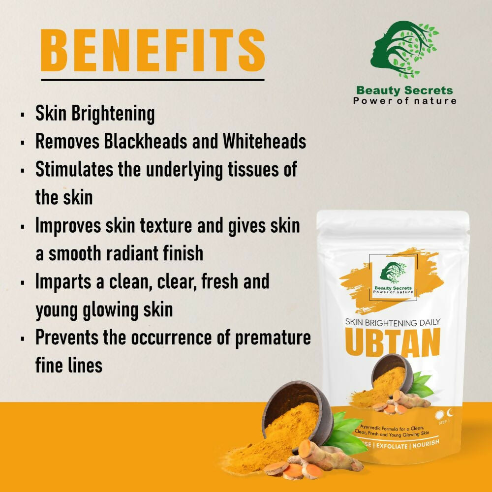 Beauty Secrets Skin Brightening Ubtan for Face - Swadesiicart