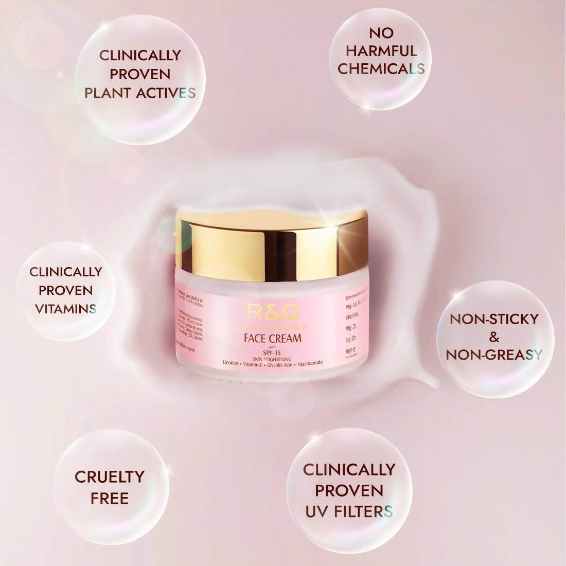 Vasu Healthcare R&G Skin Brightening Face Cream With SPF-15 - Swadesiicart