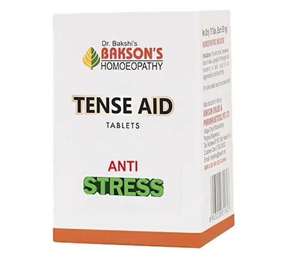 Bakson's Homeopathy Tense Aid Tablets | Swadesiicart