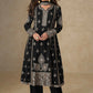 Anaita Black Chinon Silk Stitched Suit with Embroidery & Sequence Work