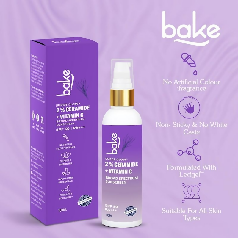 Bake 2% Ceramide + Vitamin C Sunscreen Spf 50 Pa+++ | Swadesiicart