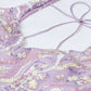 House of Panchhi Mauve Net Sequins And Thread Embroidery Lehenga Choli & Dupatta | Swadesiicart