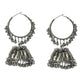 Mominos Fashion Johar Kamal Oxidised Black-Plated With Ghungroo Jhumkas - Swadesiicart