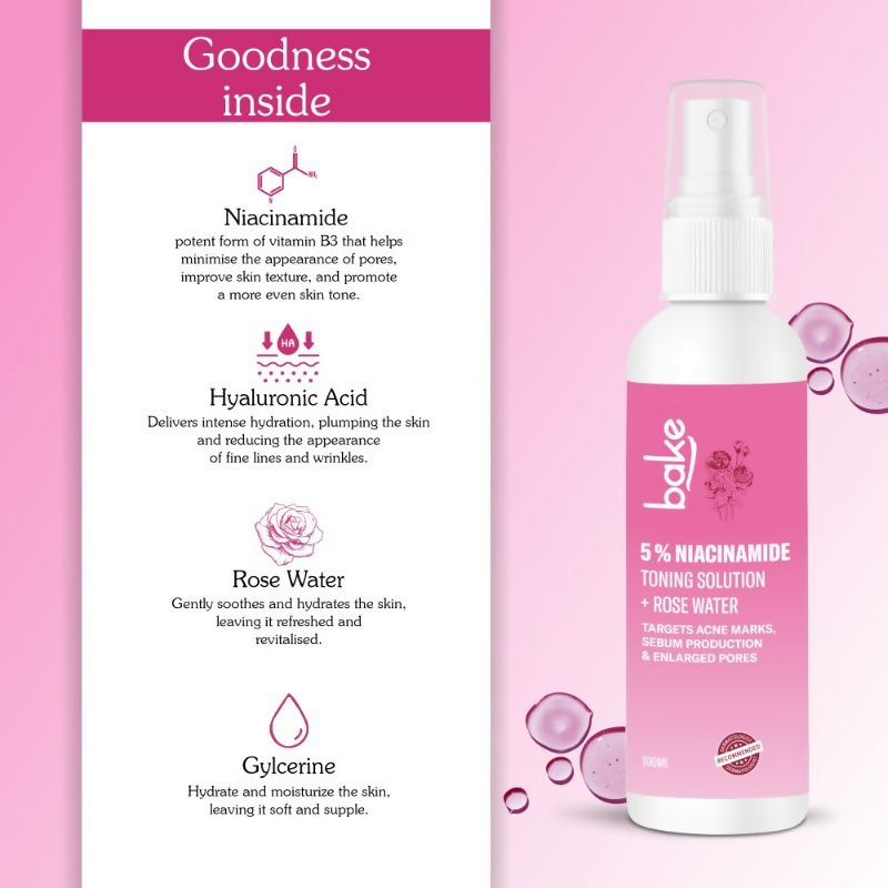 Bake 5% Niacinamide Toning Solution | Swadesiicart