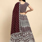 Brown Georgette Thread Embroidered Lehenga Choli with Dupatta - Tanya