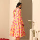 Pomcha Jaipur Yellow Gul Rangrez Angrakha Set | Swadesiicart